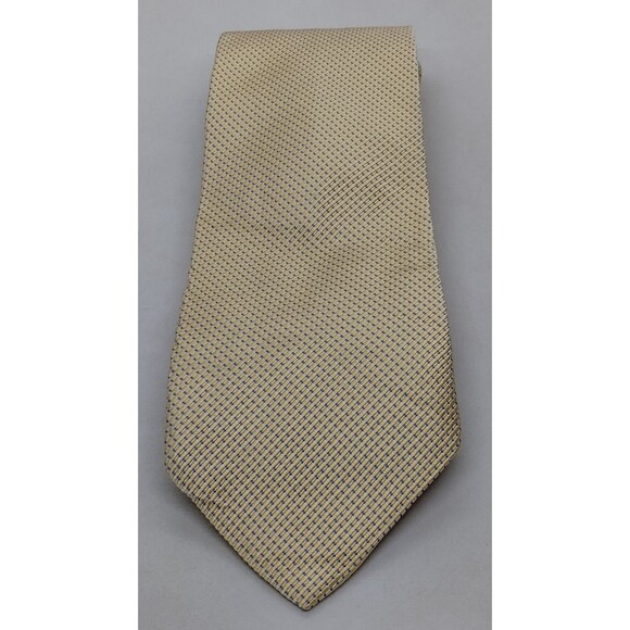 Brooks Brothers Silk Men's Tie. 346 Yellow and Blue Designer Necktie 59" x 3.25" - Picture 1 of 6
